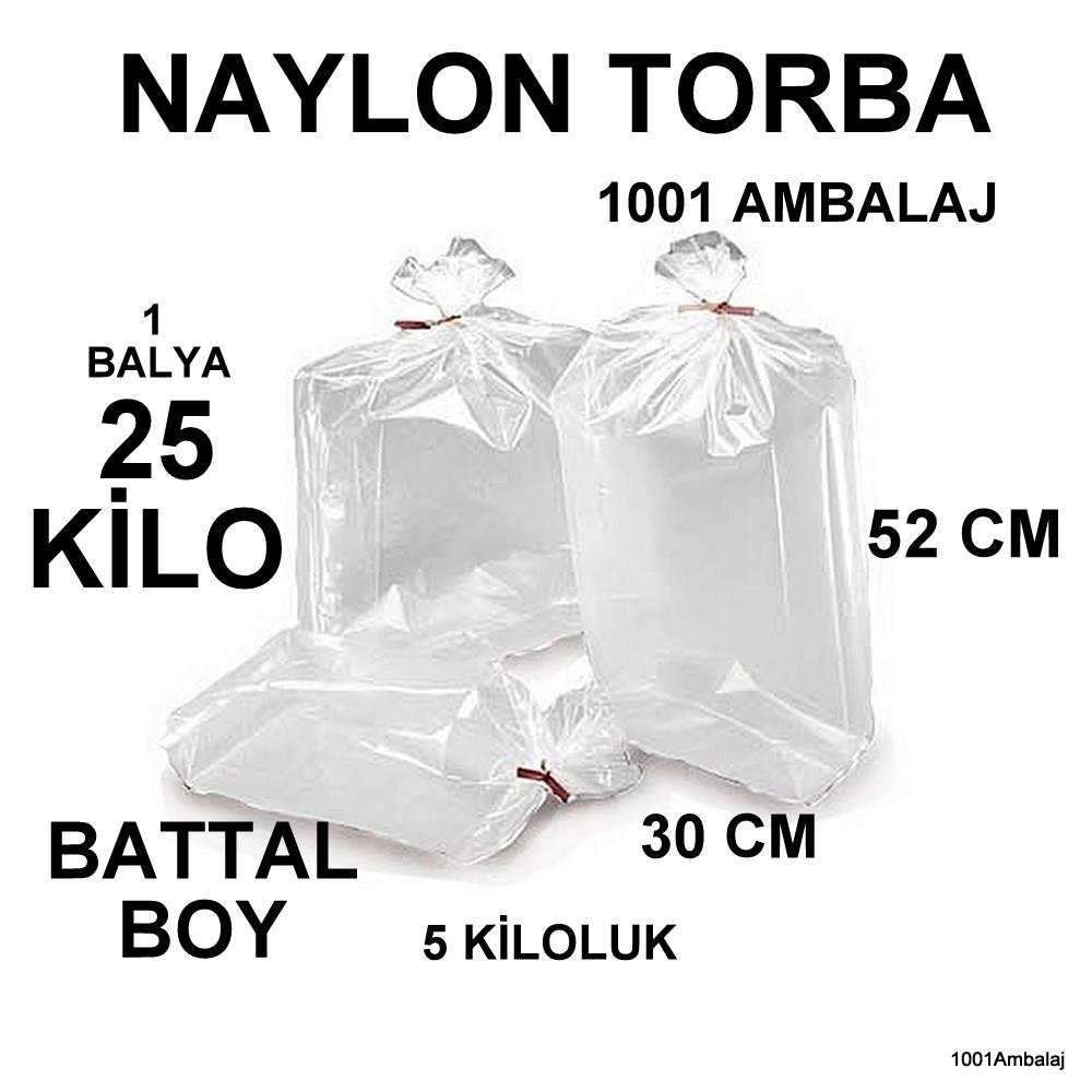 Naylon Torba 30X52 Cm (5 Kiloluk) Bakkaliye Torbası 25 Kilo 1 Balya