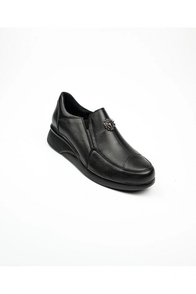 Scavia 105 Zenne Günlük Ortapedik Siyah Ayakkabi