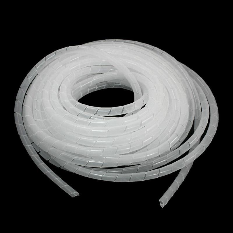 Kablo Toplama Spirali Helezon Kspr06 6 Mm 10 Metre Beyaz