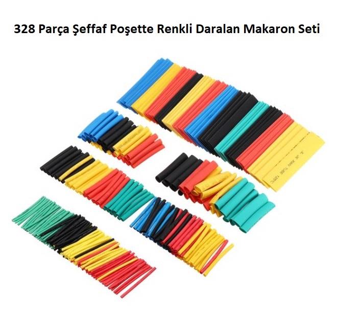 Makaron Seti Renkli 328 Parça Şeffaf Poşette