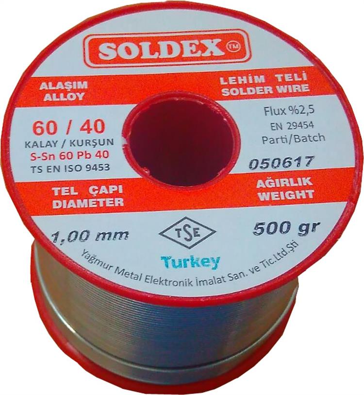 Soldex Lehim Teli 500Gr 1Mm 60/40