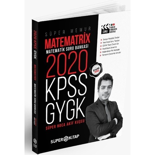 Kpss Süper Memur Gygk Matematrix Matematik Soru Bankası Süper Kitap 2020