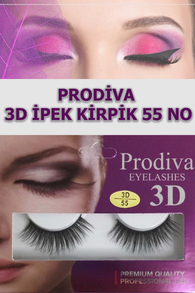 Prodiva Marka 10 Lu 3D İpek Kirpik 55 No