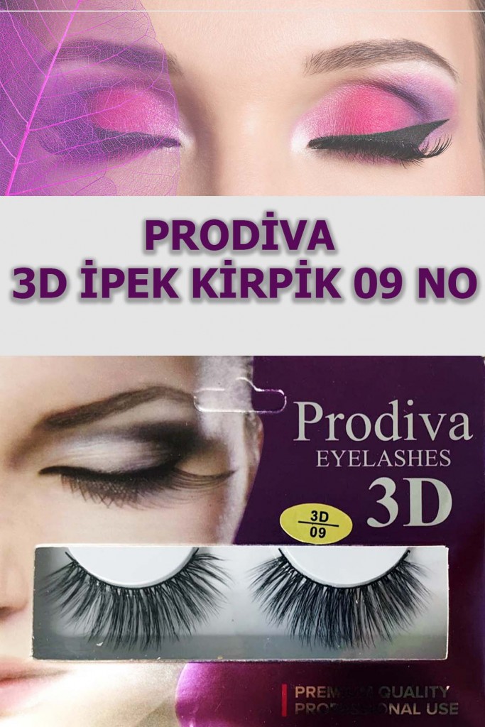 Prodiva Marka 10’Lu 3D İpek Kirpik 9 No