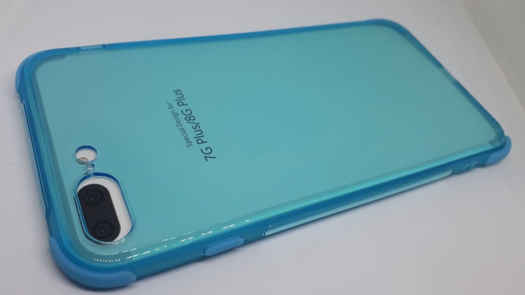 İphone 7/8 Plus Line Silikon Telefon Kılıfı (Mavi)