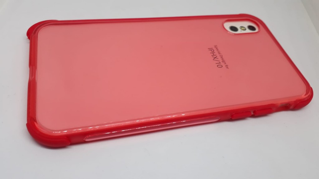 İphone Xs Line Silikon Telefon Kılıfı (Kırmızı)