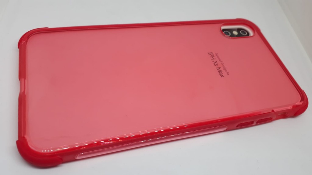 İphone Xs Max Line Silikon Telefon Kılıfı (Kırmızı)
