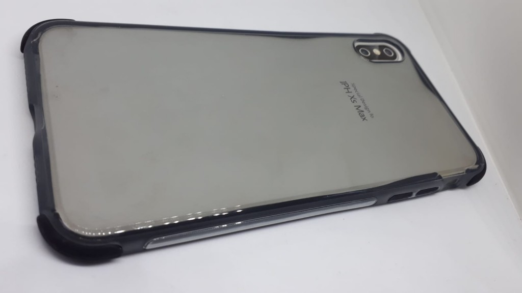 İphone Xs Max Line  Silikon Telefon Kılıfı (Siyah)