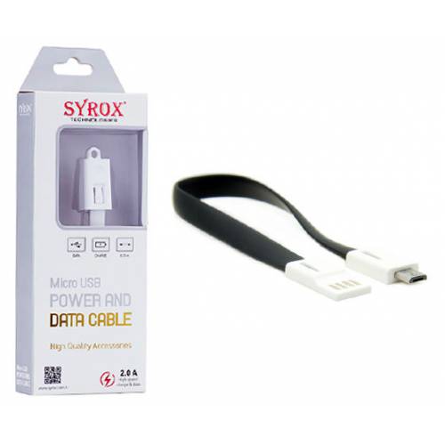 Syrox 2A Micro Usb Powerbank / Data Kablosu 0.25 Cm