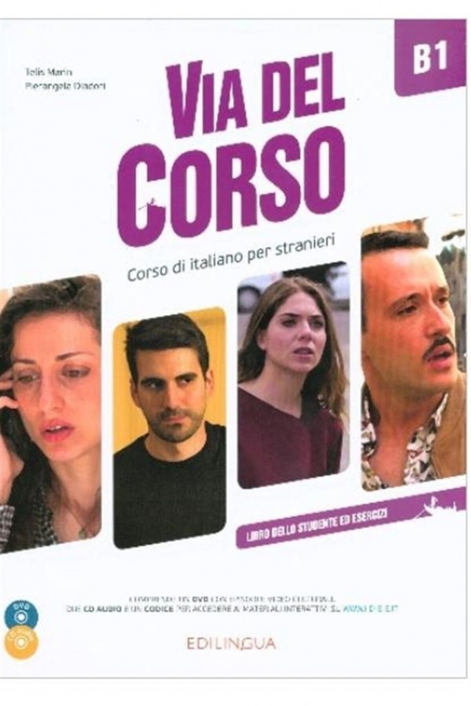 Via Del Corso B1 Libro Dello Studente - E.+2Cd+Dvd - Telis Marin 9788899358457