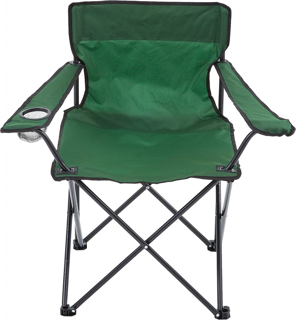 Bofigo Kamp Sandalyesi, Piknik Sandalyesi, Katlanır Sandalye, Polyester, 110 Kg Kapasite (Taşıma Çantalı, Yeşil)
