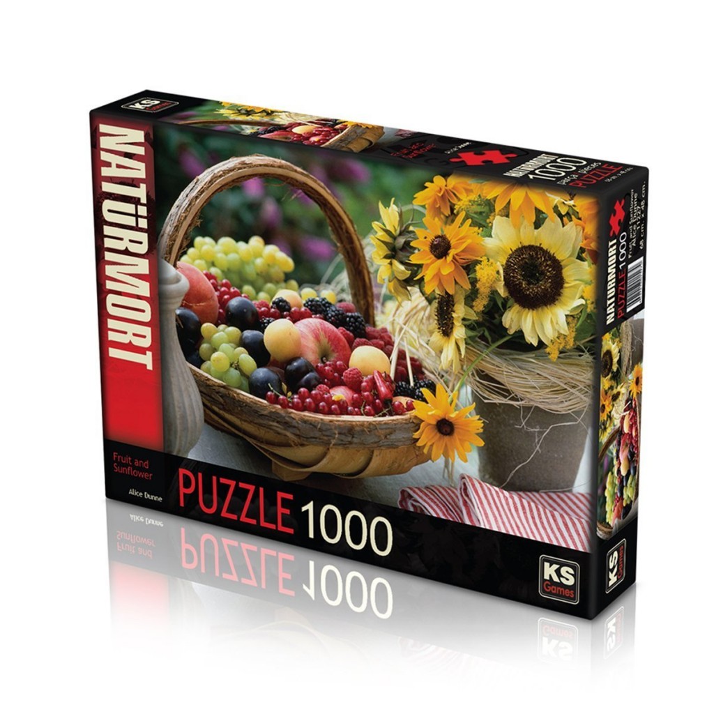 11227 Meyve Ve Ayçiçeği 1000 Parça Puzzle -Ks Puzzle