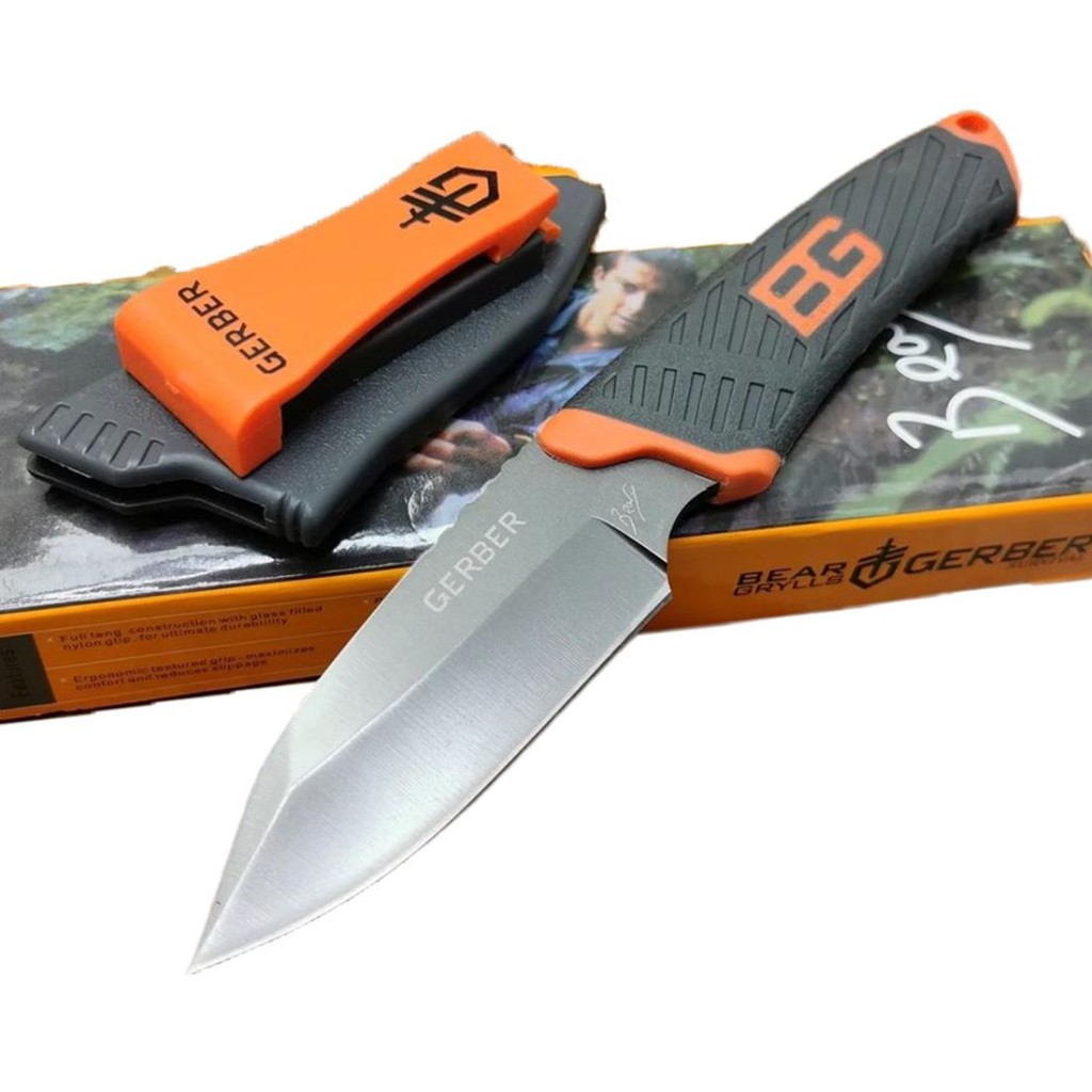 20Cm Gb Marka Soft Kabzeli Sert Kılıflı Avcı Bıçağı