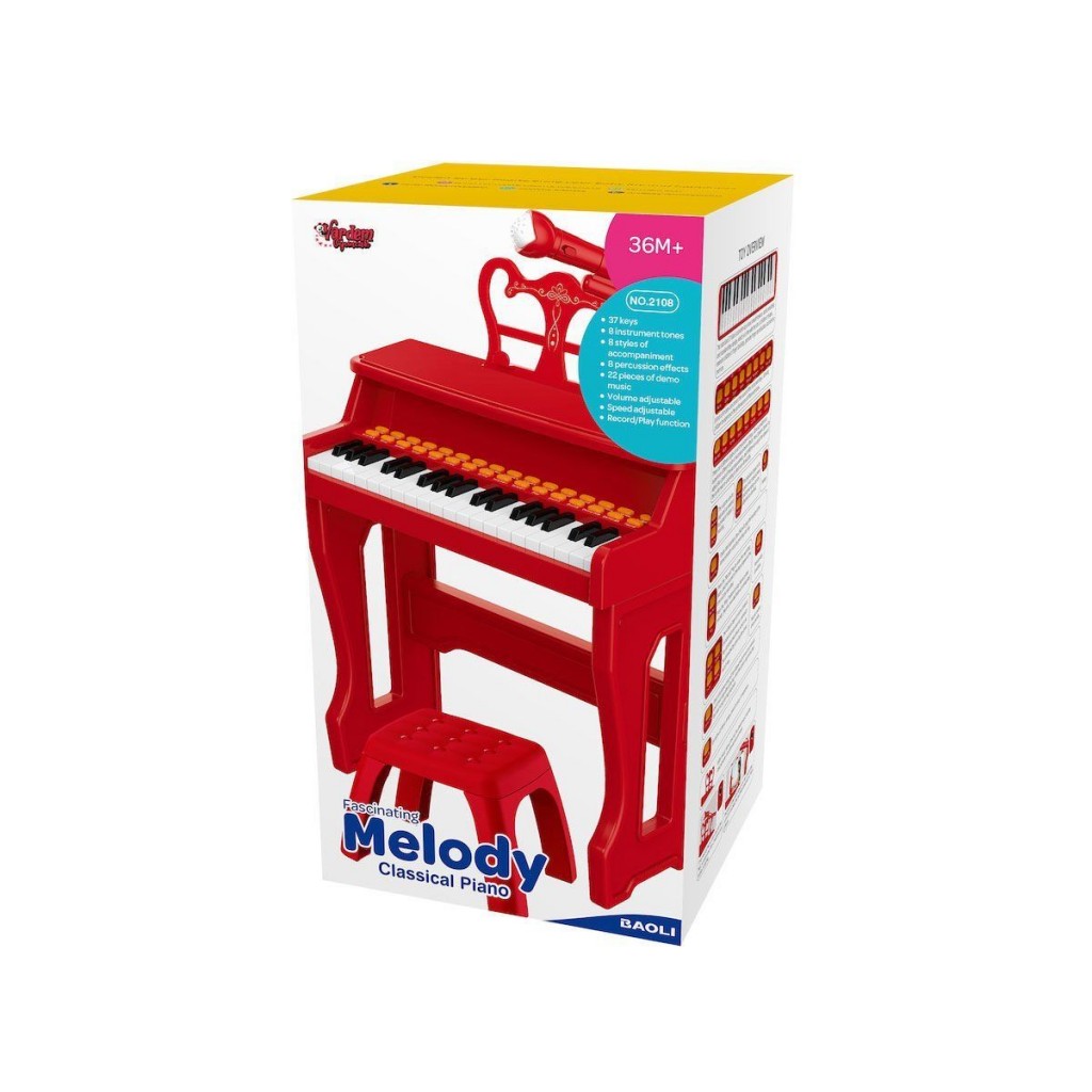 Bao-2108 37 Tuşlu Mikrofonlu Klasik Piano -Vardem