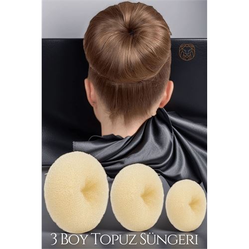 Gold Saç Topuz Süngeri 3 Boy Forero Design 719270