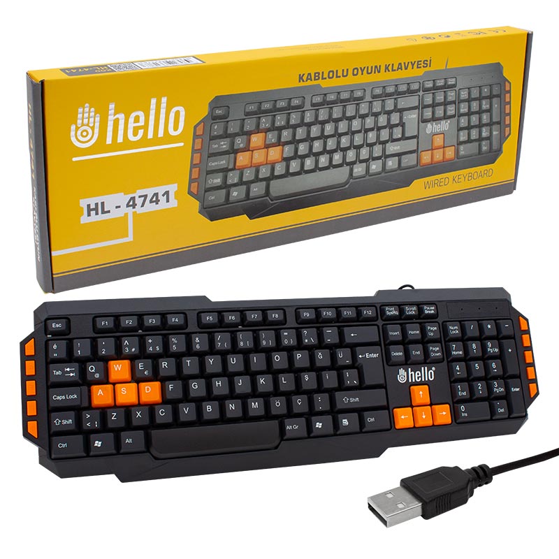 Hl-4741 Kablo Shopzumlu Oyuncu Gaming Klavye