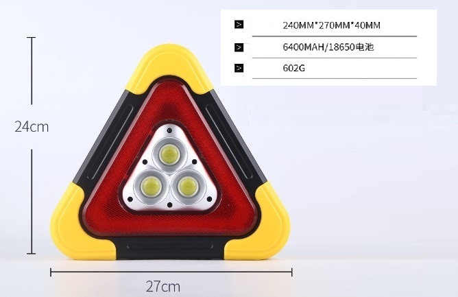 Güvenliği Ön Planda Tutun: Işıklı Üçgen Led Reflektör Acil Durum Feneri | Yolda Ve Evde Güvenlik İçin İdeal Çözüm