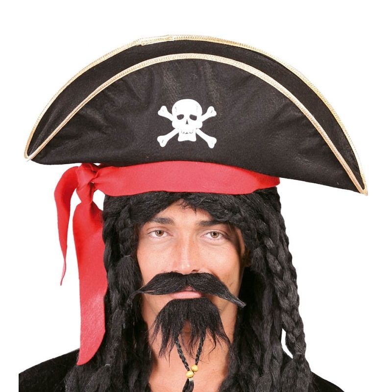 Karayip Korsanları Kaptan Jack Kumaş Korsan Şapkası Shopzum Yetişkin