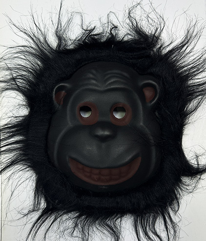 Orangutan Maskesi - Maymun Maskesi - Goril Maskesi Shopzum Yetişkin Çocuk Uyumlu Siyah Renk Model 1