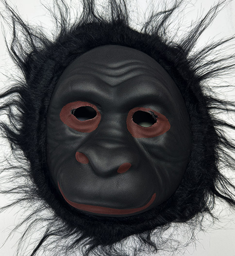 Orangutan Maskesi - Maymun Maskesi - Goril Maskesi Shopzum Yetişkin Çocuk Uyumlu Siyah Renk Model 3