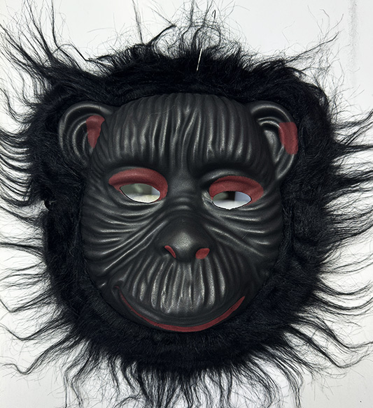 Orangutan Maskesi - Maymun Maskesi - Goril Maskesi Shopzum Yetişkin Çocuk Uyumlu Siyah Renk Model 4