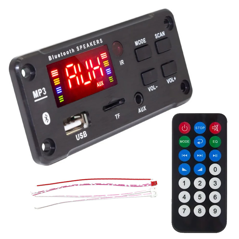 Shopzum G020 Usb/Sd/Aux/Bluetooth/Kumanda/2X40W Anfi̇ Çikişli Oto Teyp Çevi̇ri̇ci̇ Di̇ji̇tal Player Board