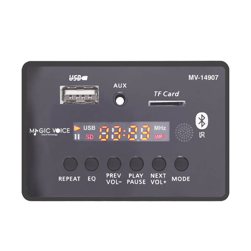Shopzum Mv-14907 Usb/Sd/Mic/Aux/Bluetooth Kumandali Ekranli Oto Teyp Çevi̇ri̇ci̇ Di̇ji̇tal Player Board
