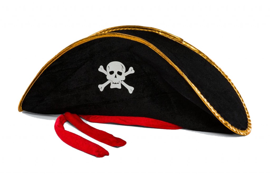 Shopzum Yetişkin Boy Kadife Jack Sparrow Denizci Korsan Şapkası 50X20 Cm