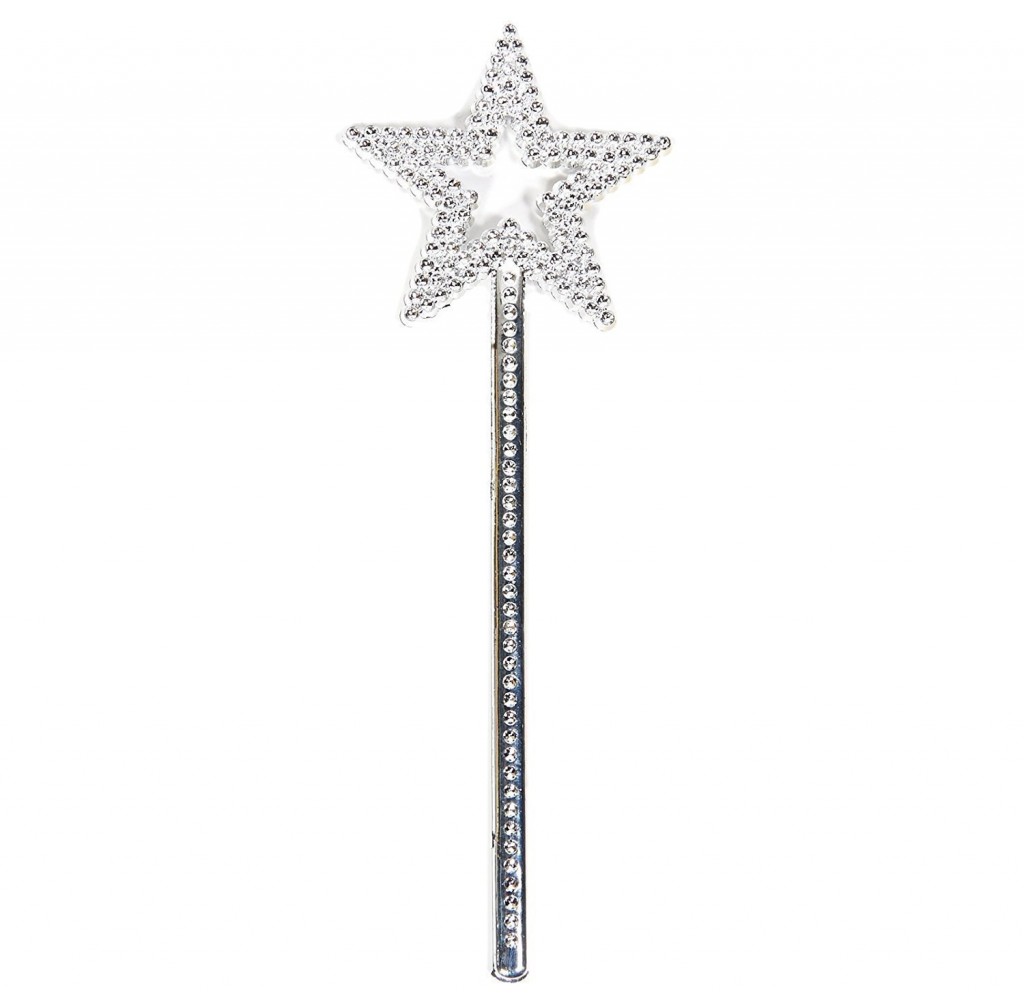 Shopzum Yıldız Model Peri Asası Melek Asası Prenses Asası Shopzum Metalize Gümüş Renk