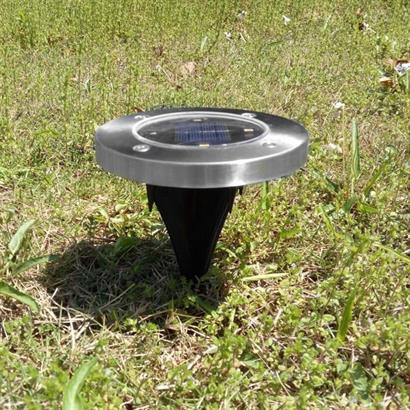 Shopzum Güneş Enerjili Su Geçirmez 4 Ledli Saplamalı Bahçe Lambası Işığı