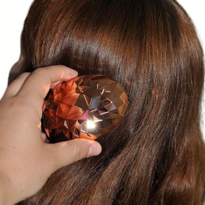 Shopzum Rose Gold Saç Düzleştirici Tarak Geniş Aralıklı Her Saç Tipine Uygun Fırçalı Saç Düzleştiric