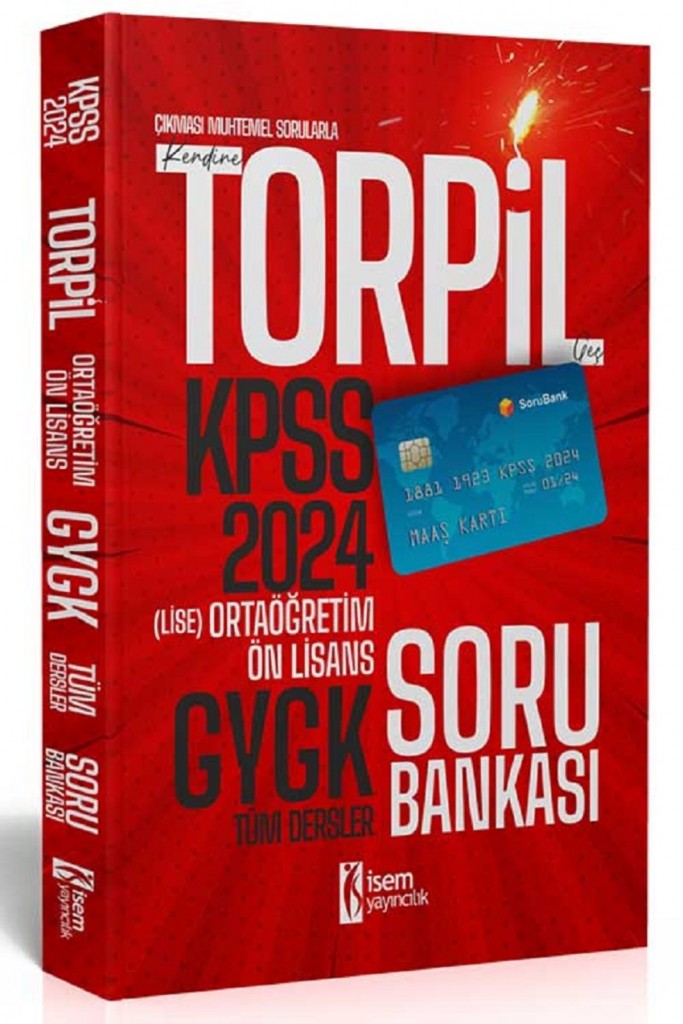 İsem Önlisans Torpil Tek Kitap Soru Bankası 2024 Kpss