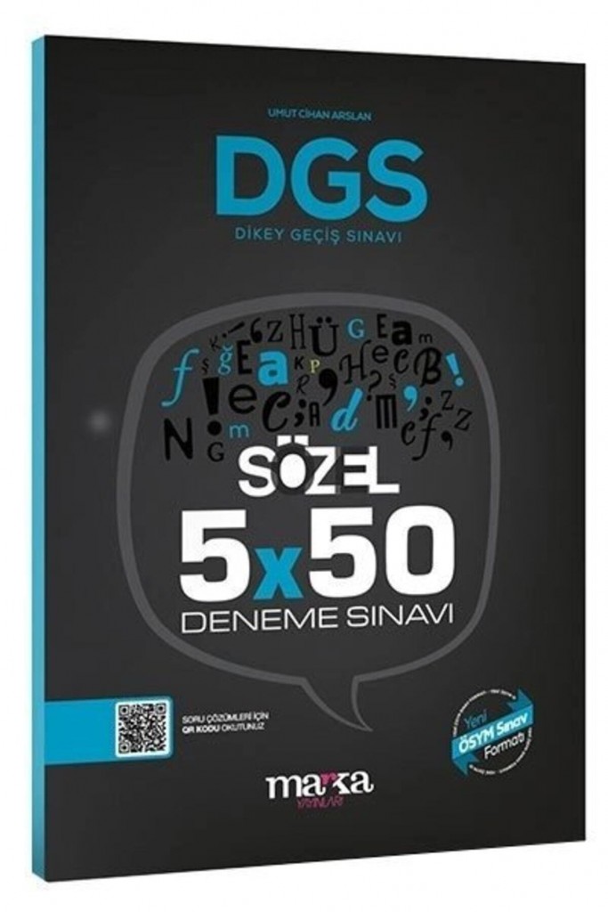 Marka Dgs Sözel 5X50 Deneme Sınavı Tamamı Pdf Çözümlü Açıklanan Yeni Müfredat