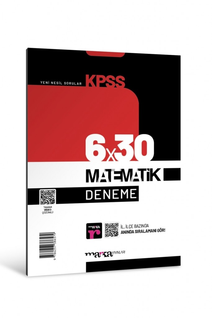Marka Kpss Matematik 6X30 Deneme Tamamı Video Çözümlü