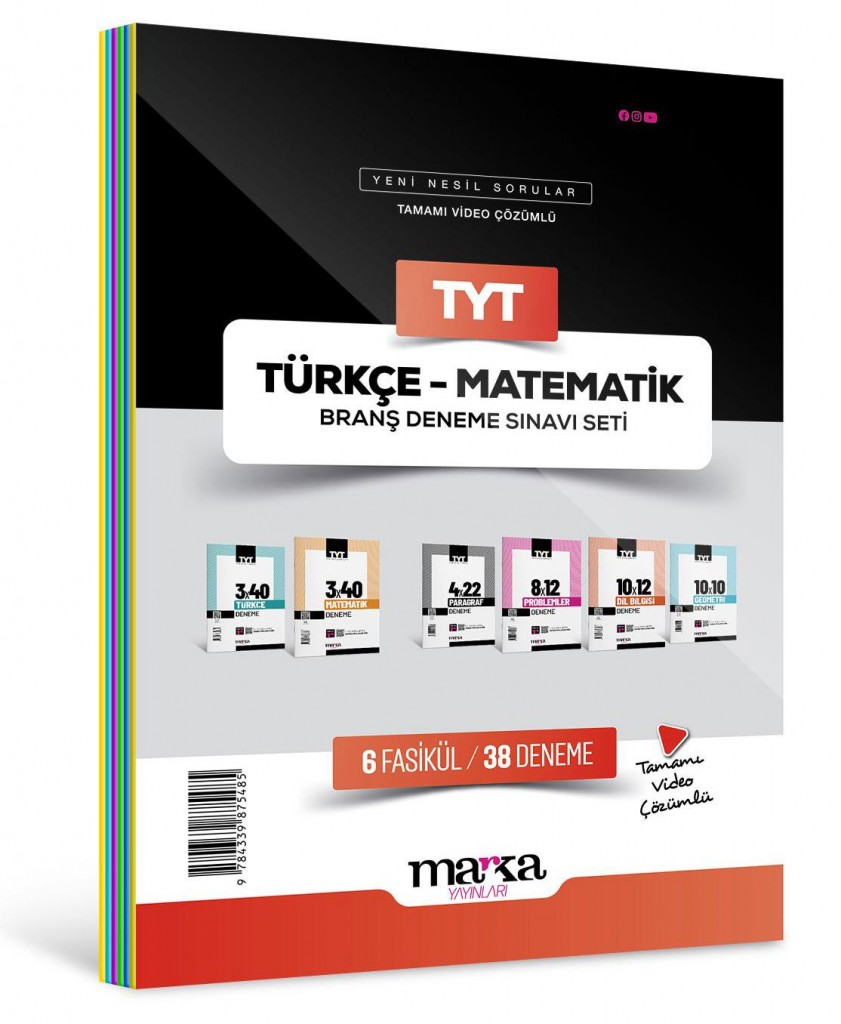 Marka Tyt Türkçe Matematik Deneme Seti