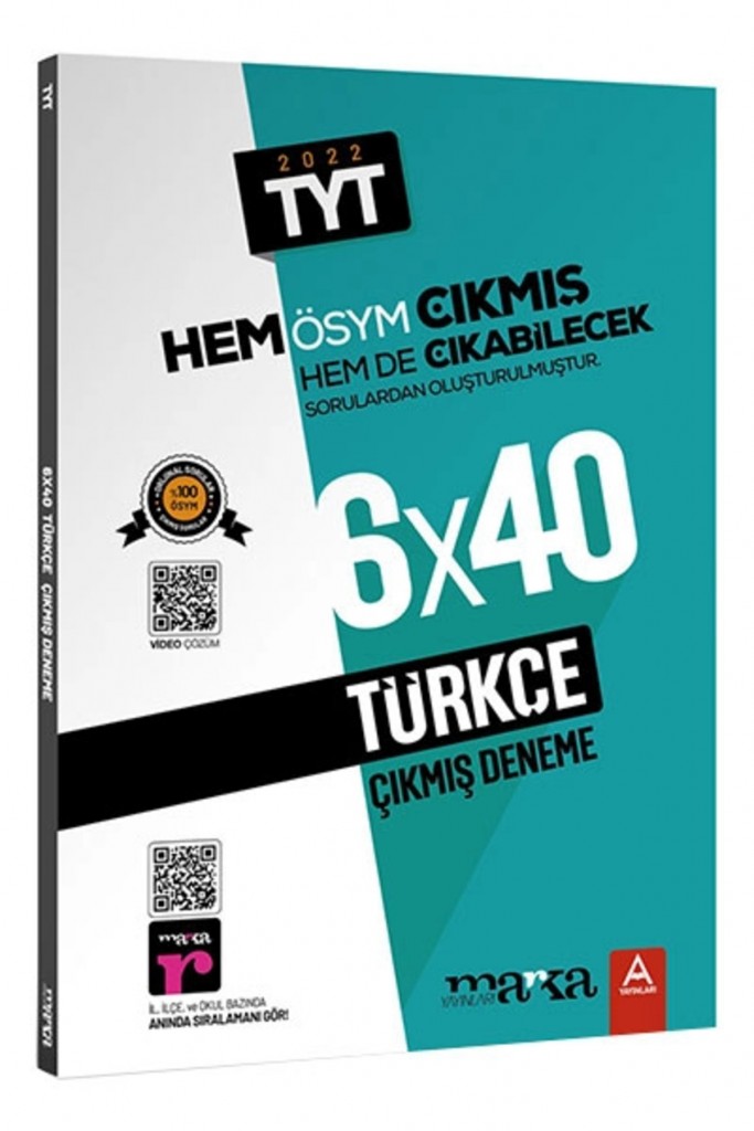 Marka Yks Tyt Türkçe 6X40 Çıkmış Ve Çıkabilecek Denemeler