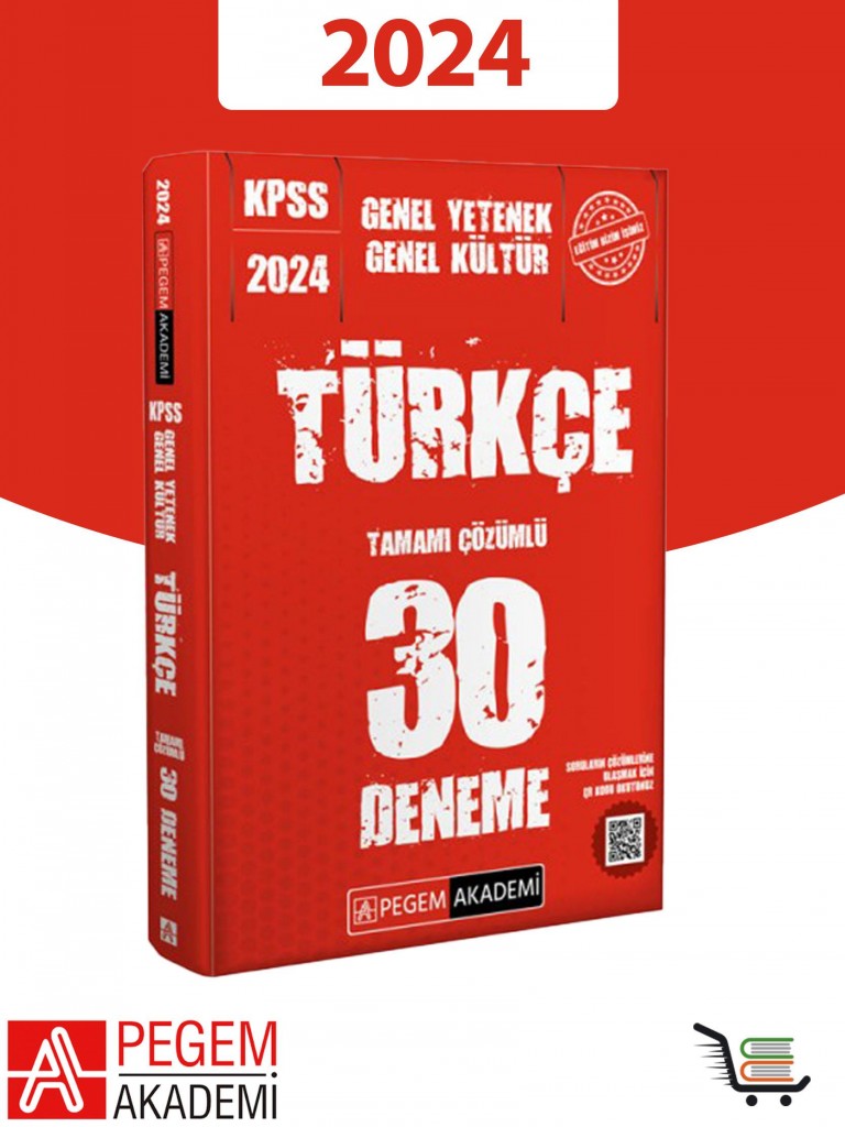 Pegem 2024 Türkçe 30 Deneme Gk-Gy Kpss
