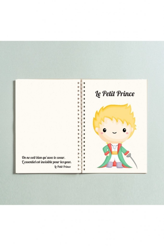 Le Petit Prince Küçük Prens Spiralli A5 96 Yaprak Çizgisiz Defter Pytkdt0196