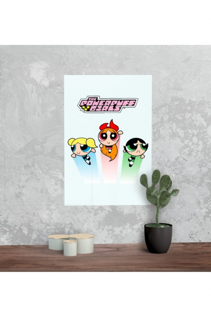 Powerpuff Girls Film Tasarımlı A4 Kuşe Kağıt Poster Pytkpstr0028