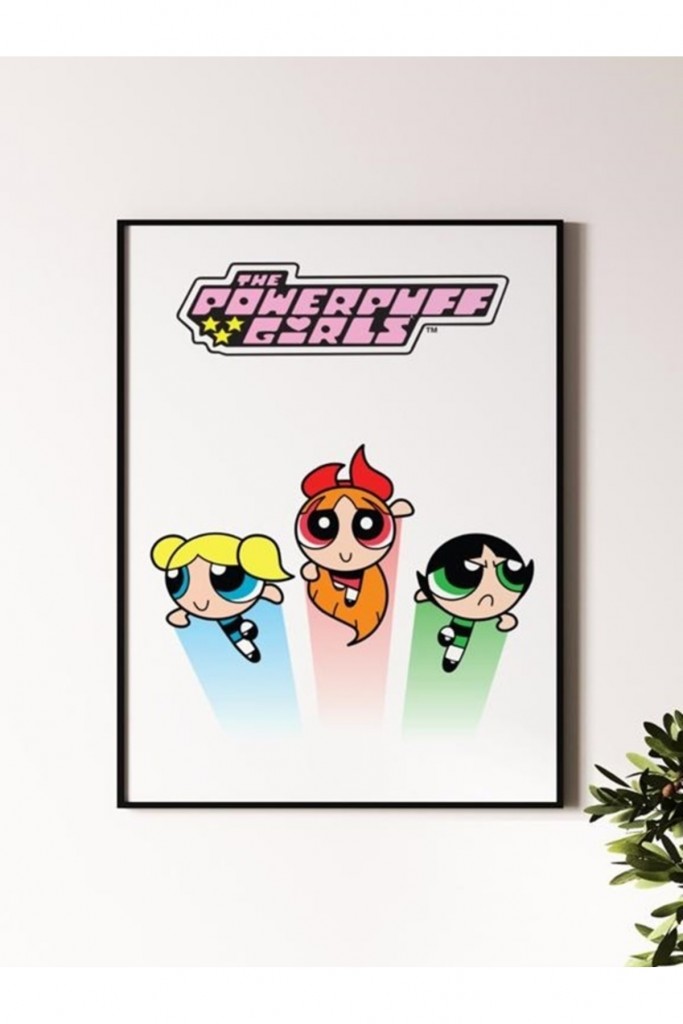 Powerpuff Girls Tasarımlı 24*33 Cm 350 Gr. Kuşe Kağıt Poster Pytkpstr028