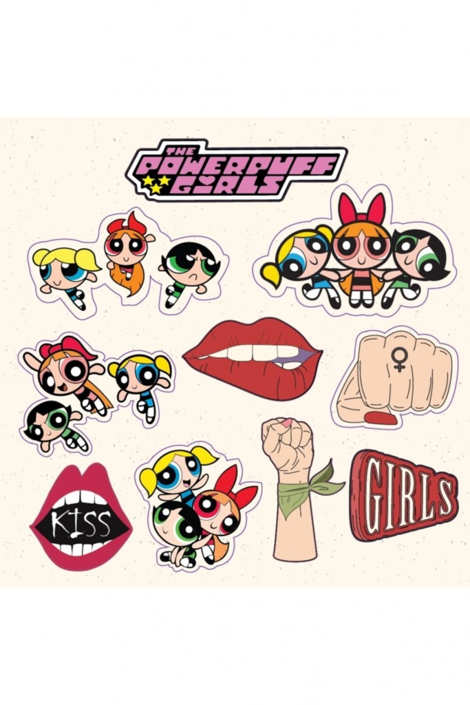 Powerpuff Girls Tasarımlı A5 Stickers Çıkartma Pytkstk029