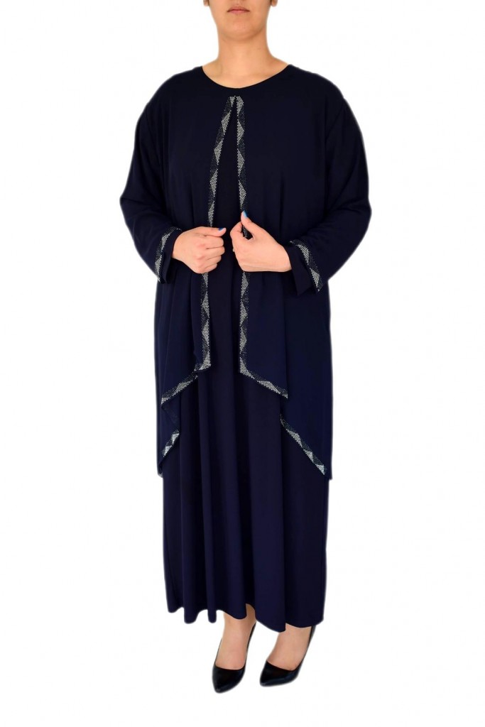 Kadın Abiye Taşlı Elbise 9707 Bgl-St02657