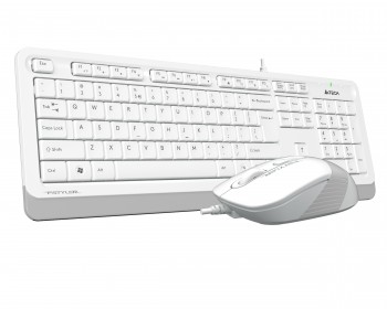 A4 Tech F1010 Q Usb Beyaz Tr Mm Klavye+Opt Mouse