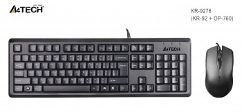 A4 Tech Kr-9276 Q Usb Standart Klavye+Opti̇k Mouse