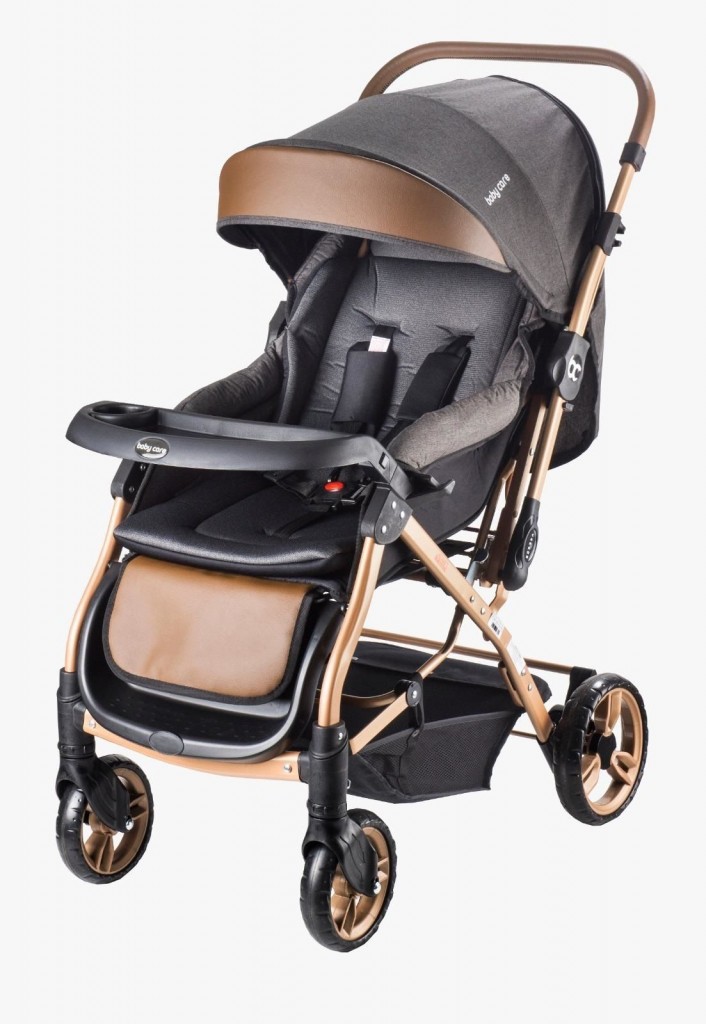 Baby Care 65 Capron Çift Yönlü Bebek Arabası Gold Siyah