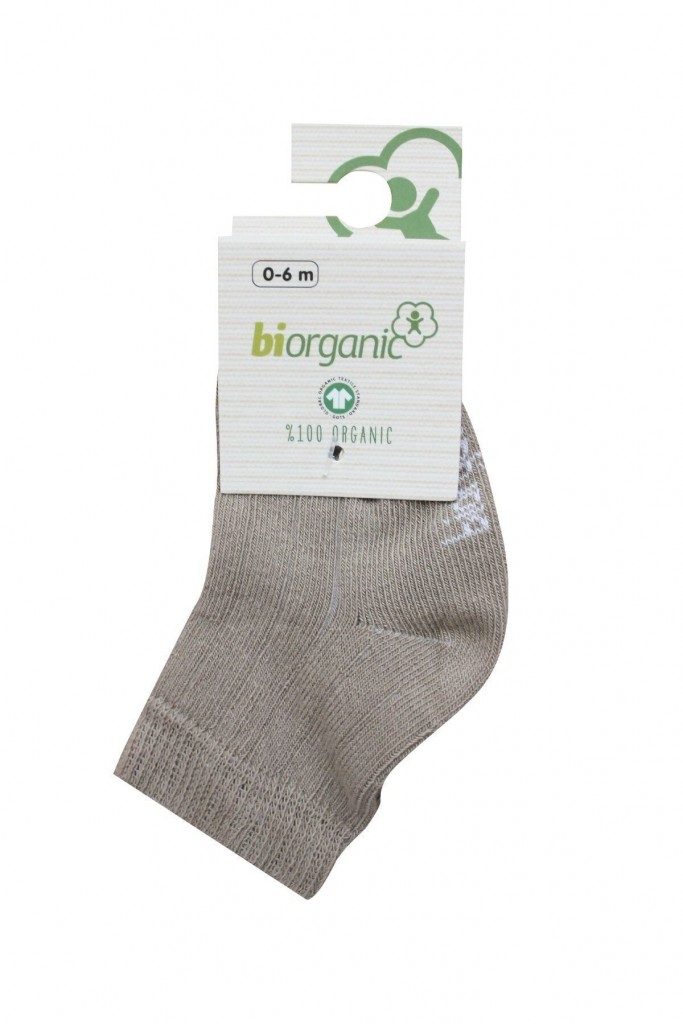 Bibaby Biorganik Simple Bebe Çorap 68368 Bej