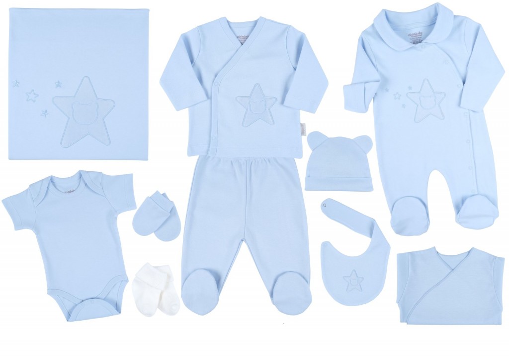Ciccim Baby Yıldızlı Ayıcık 10'Lu Hastane Çıkış Seti 4805 Mavi