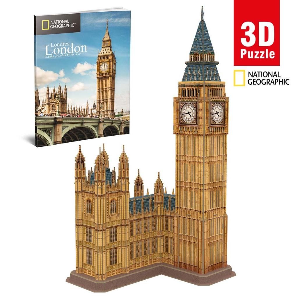 Nessiworld National Geographic 94 Parça 3D Puzzle Big Ben Saat Kulesi