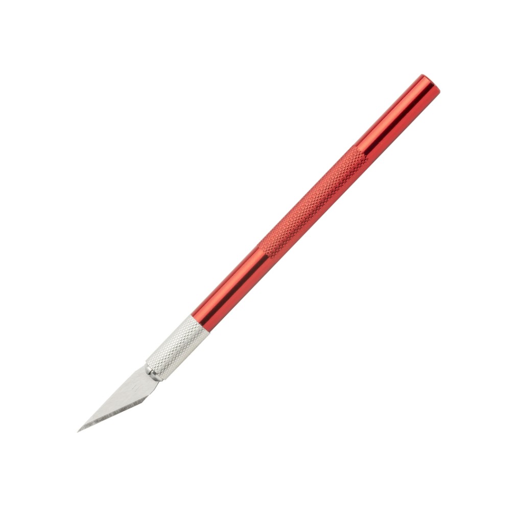 Vip-Tec 145Mm Alüminyum Gövde Hobi Bıçağı Kırmızı