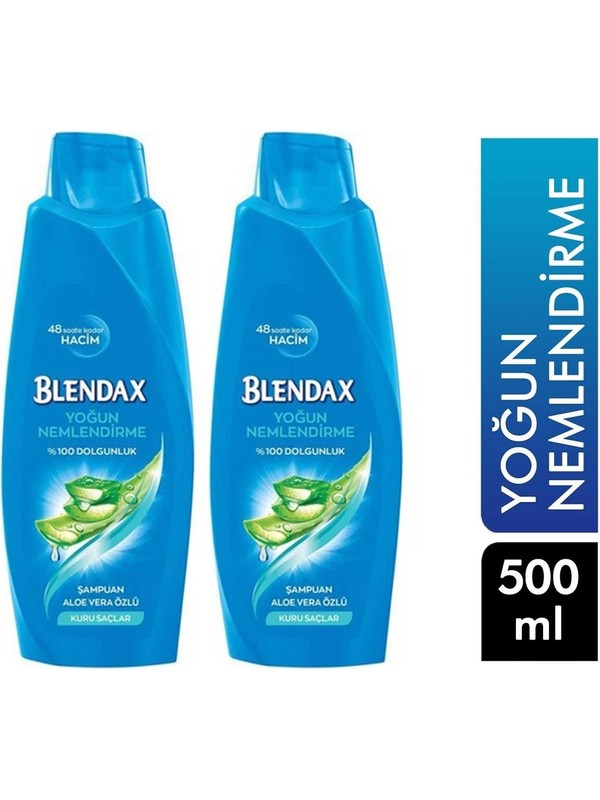 Blendax Yoğun Nemlendi̇rme Aloe Vera Özlü Şampuan 470 Ml (2 Adet)